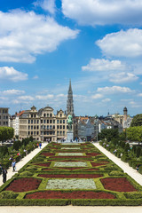 Fototapeta na wymiar Mount of the Arts in Brussels, Belgium.