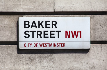 Obraz premium Baker Street Sign w Londynie