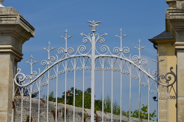 Belle grille en fer forgé