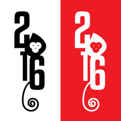 Chinese calendar for the year of monkey 2016
