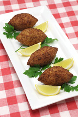 homemade kibbeh, middle eastern food