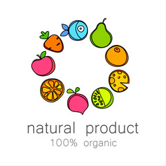 100% organic logo