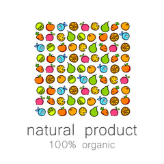 100% organic logo