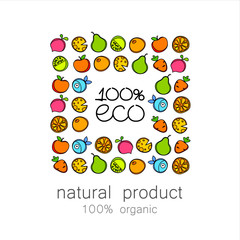 100% organic logo