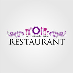 Fototapeta na wymiar restaurant logo