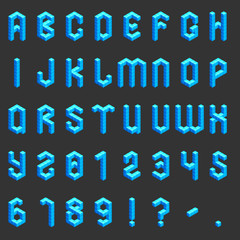 Isometric Alphabet and Numbers