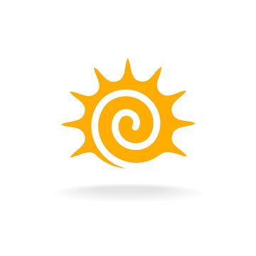 Sun spiral logo