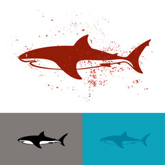 White shark logo