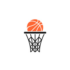 Basket and ball logo