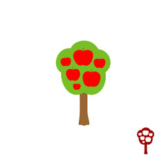 Fruit apple logo