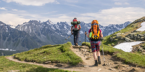 Obraz premium Wandern in den Bergen