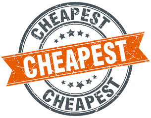 cheapest round orange grungy vintage isolated stamp