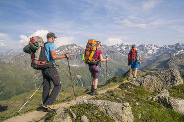 Fototapeta premium Wanderung in den Bergen