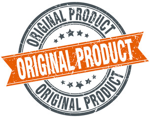 original product round orange grungy vintage isolated stamp