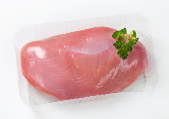 Raw turkey breast