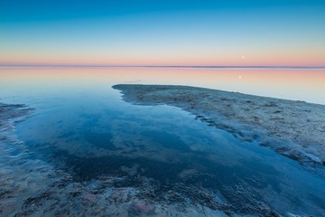 Beautiful beach before sunrise