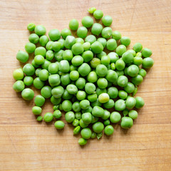 Pile of podded peas
