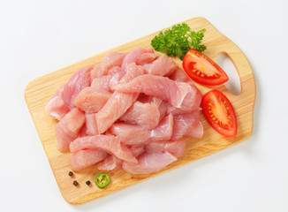 Diced turkey breast