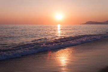 Sunset on the beach