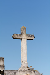 Stone grave cross