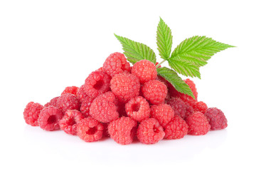 Heap of fresh raspberries