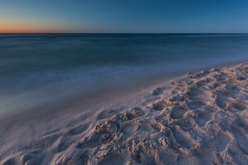 Beautiful sunset over Baltic sea