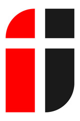 Logo for Church. Cross Logo. Symbol of Christianity