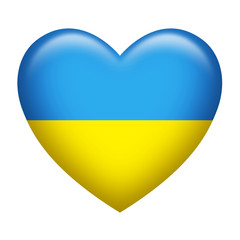 Ukraine Insignia Heart Shape