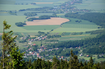 View from the peak (Opawskie Mountains)