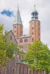 Fototapeta na wymiar Die Marktkirche von Goslar am Harz