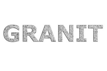Granit als Wort