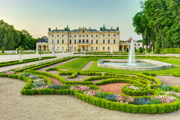Garden in the Branicki Palace Bialystok Poland - obrazy, fototapety, plakaty