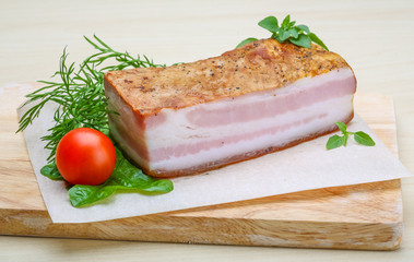 Raw bacon