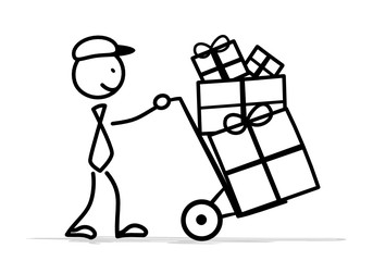 Strichm&auml;nnchen Paket Versand