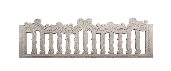 Concrete fence isolated