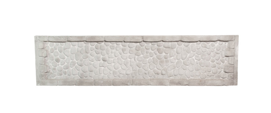 Concrete fence isolated