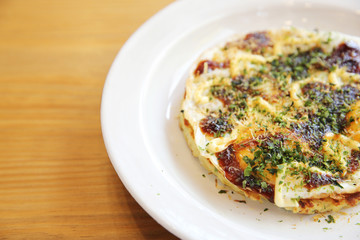 Japanese food okonomiyaki , Japanese pizza