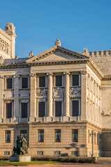 Fototapeta na wymiar Legislative Palace of Uruguay in Montevideo
