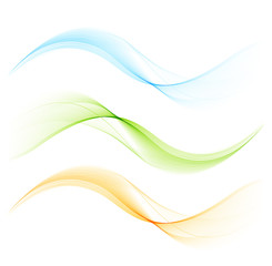 Abstract curved lines background. Template brochure design