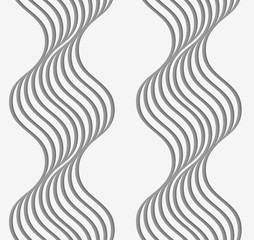 Perforated paper with wavy stripes