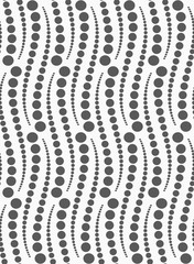 Textured with dots vertical abstract snakes