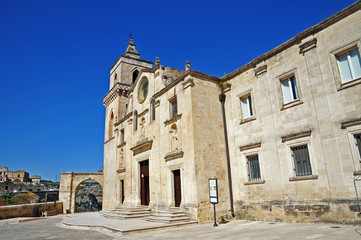 Fototapeta na wymiar Le chiese di Matera - Sasso Caveoso, Basilicata