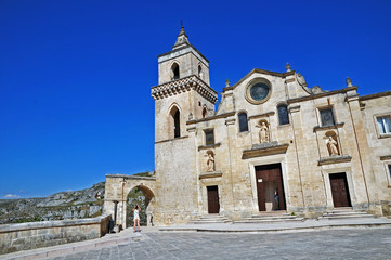 Fototapeta na wymiar Le chiese di Matera - Sasso Caveoso, Basilicata