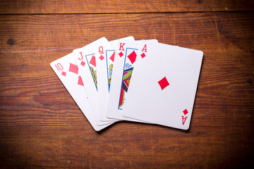 Royal Flush diamonds