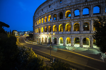 Fototapeta na wymiar Magnificent evening Coliseum, Rome, Italy