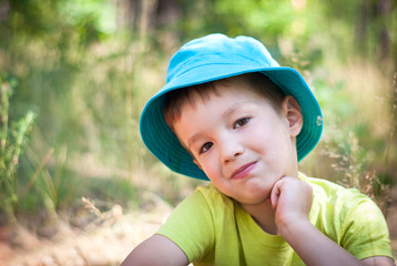 little boy outdoor