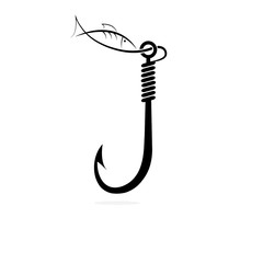 fishing hook and fish