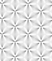 Gray striped pointy trefoils