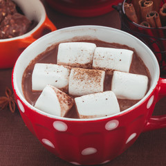 Chocolate with marshmallow