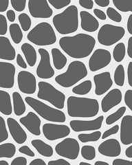 Seamless pattern of leather of giraffe, vector illustration